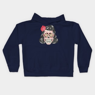 SUGAR SKULL FEMINIME Kids Hoodie